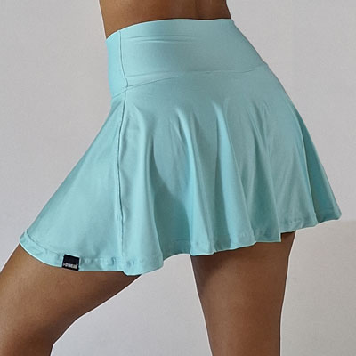 Falda Short Aguamarina