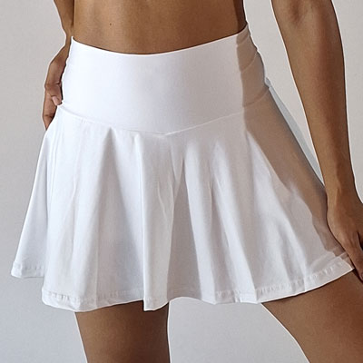 Falda Short Blanca