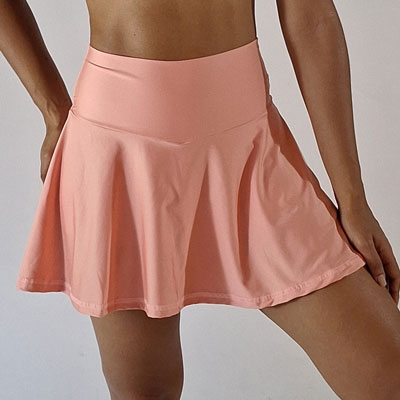 Falda Short Salmón