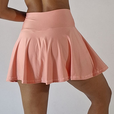 Falda Short Salmón