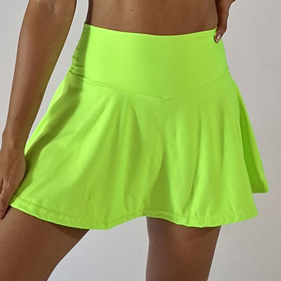 Falda Short Verde Neón