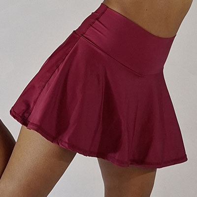 Falda Short Vino Tinto